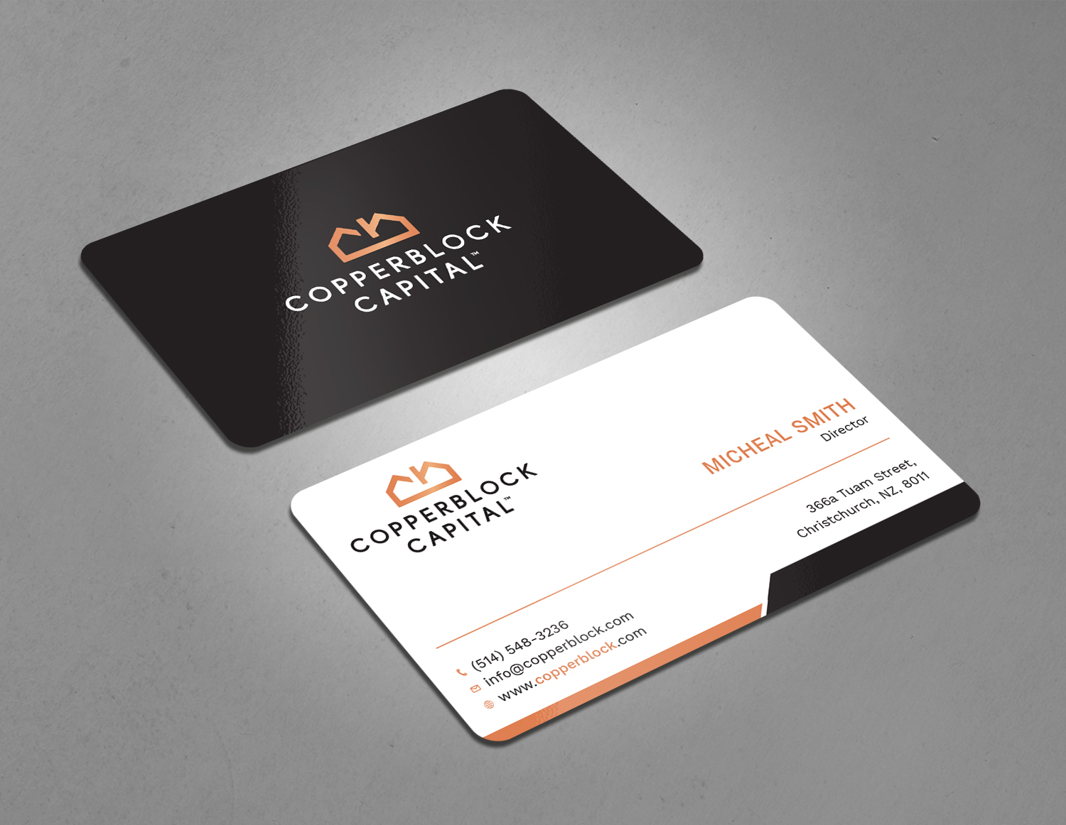 Business Card Design by Tripti Ranjan Gain for Copperblock Capital Corp. | Design #20328683