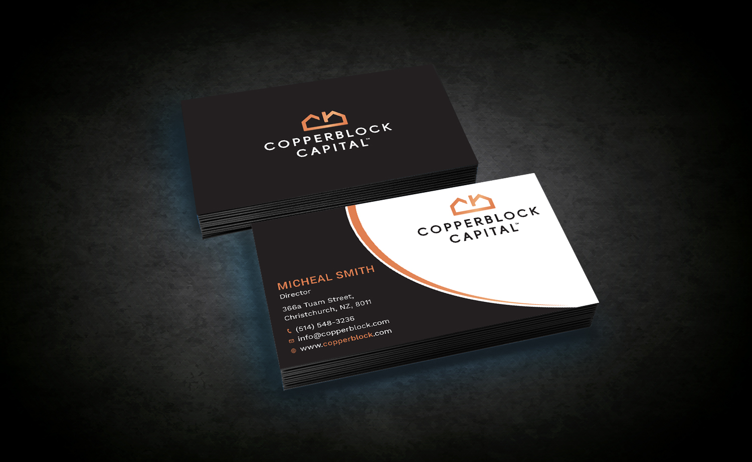 Design de Carte de Visite par Tripti Ranjan Gain pour Copperblock Capital Corp. | Design #20328699