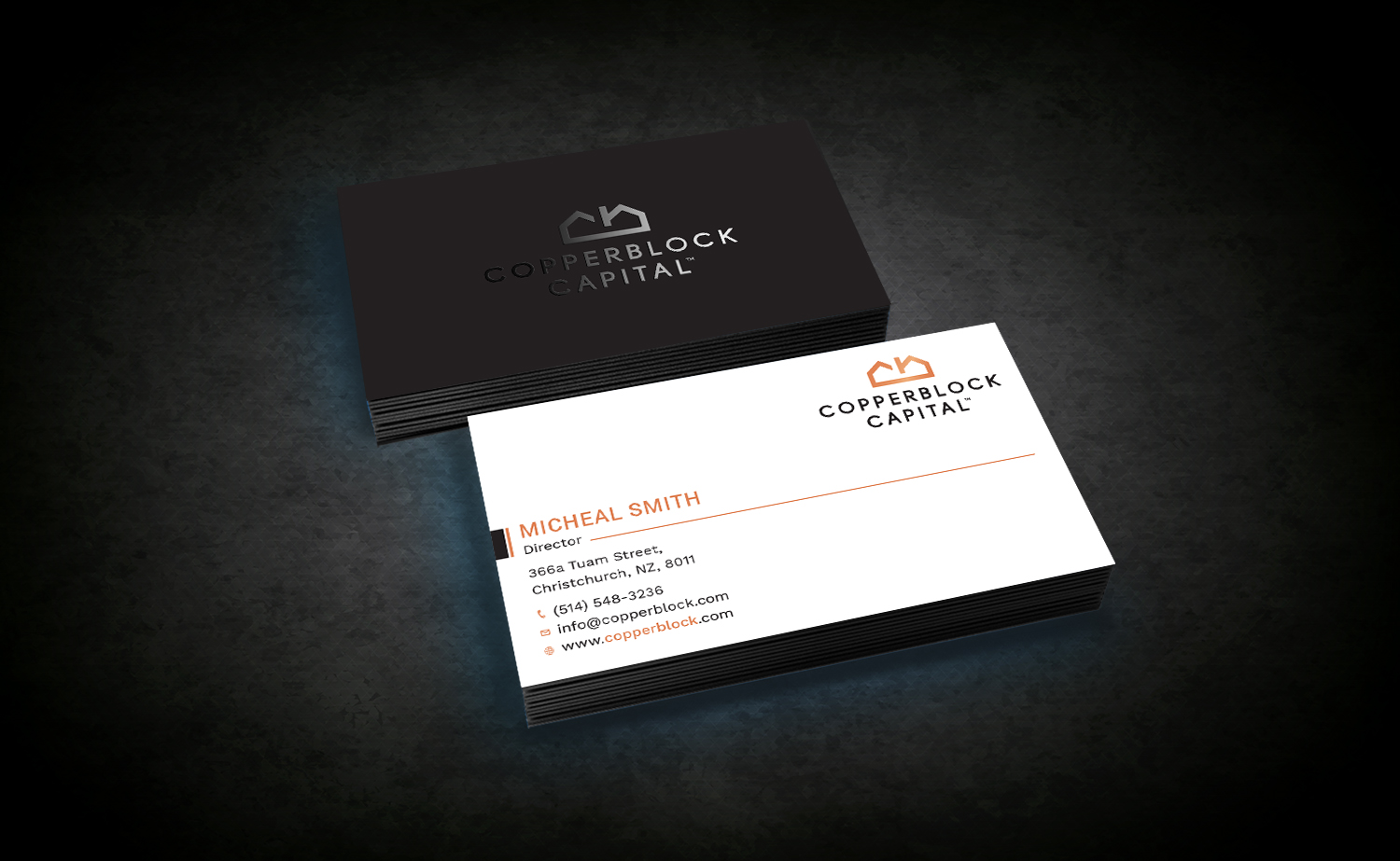 Design de Carte de Visite par Tripti Ranjan Gain pour Copperblock Capital Corp. | Design #20328701