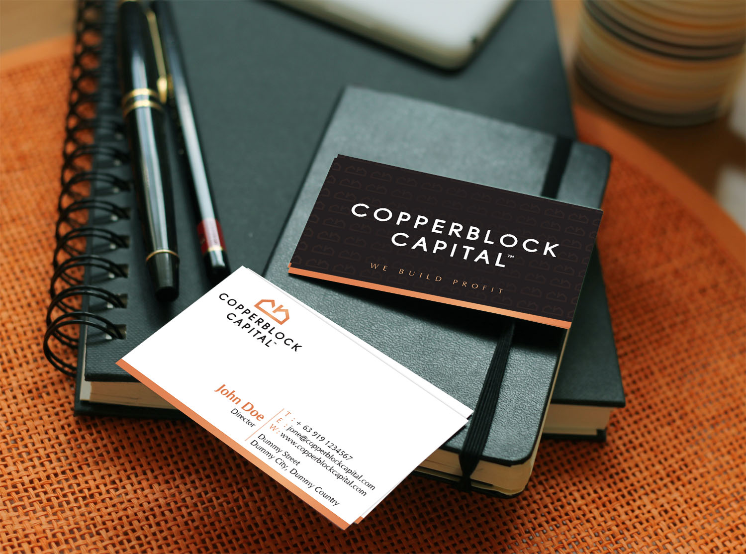 Business Card Design by Payel Paul for Copperblock Capital Corp. | Design #20362873