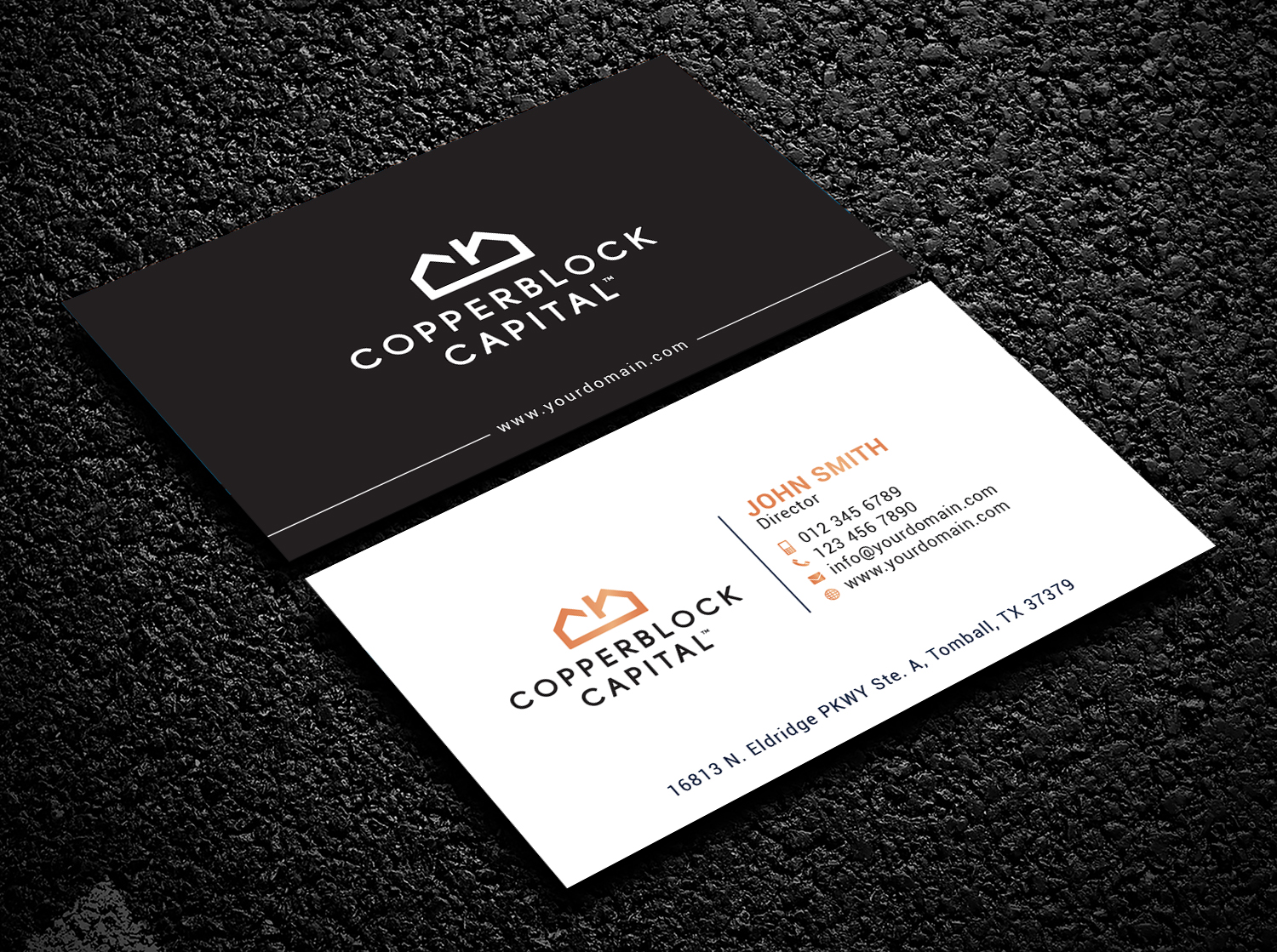 Business Card Design by Bold Pixels for Copperblock Capital Corp. | Design #20328002