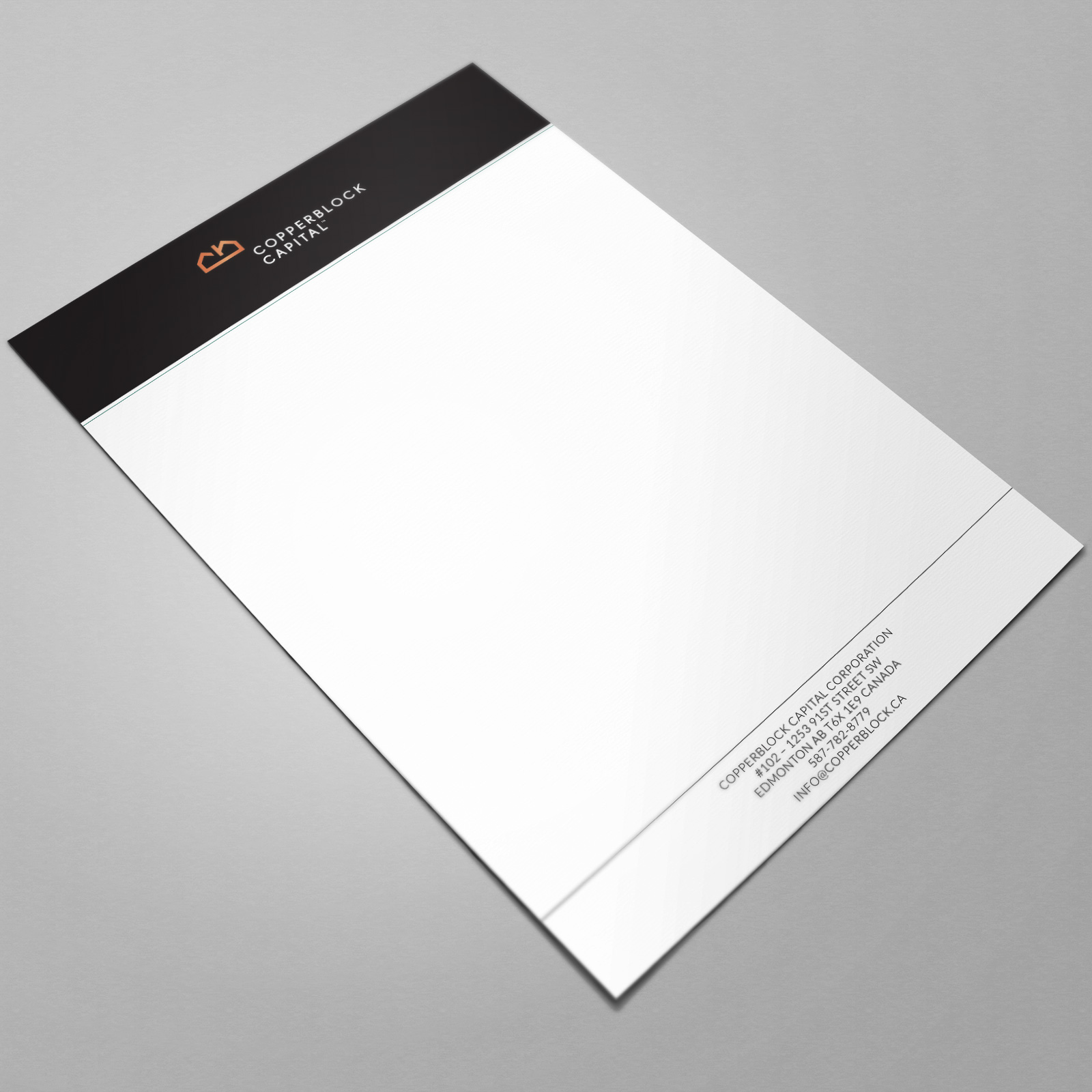 Visitenkarten-Design von Sujan4art für Copperblock Capital Corp. | Design #20326514