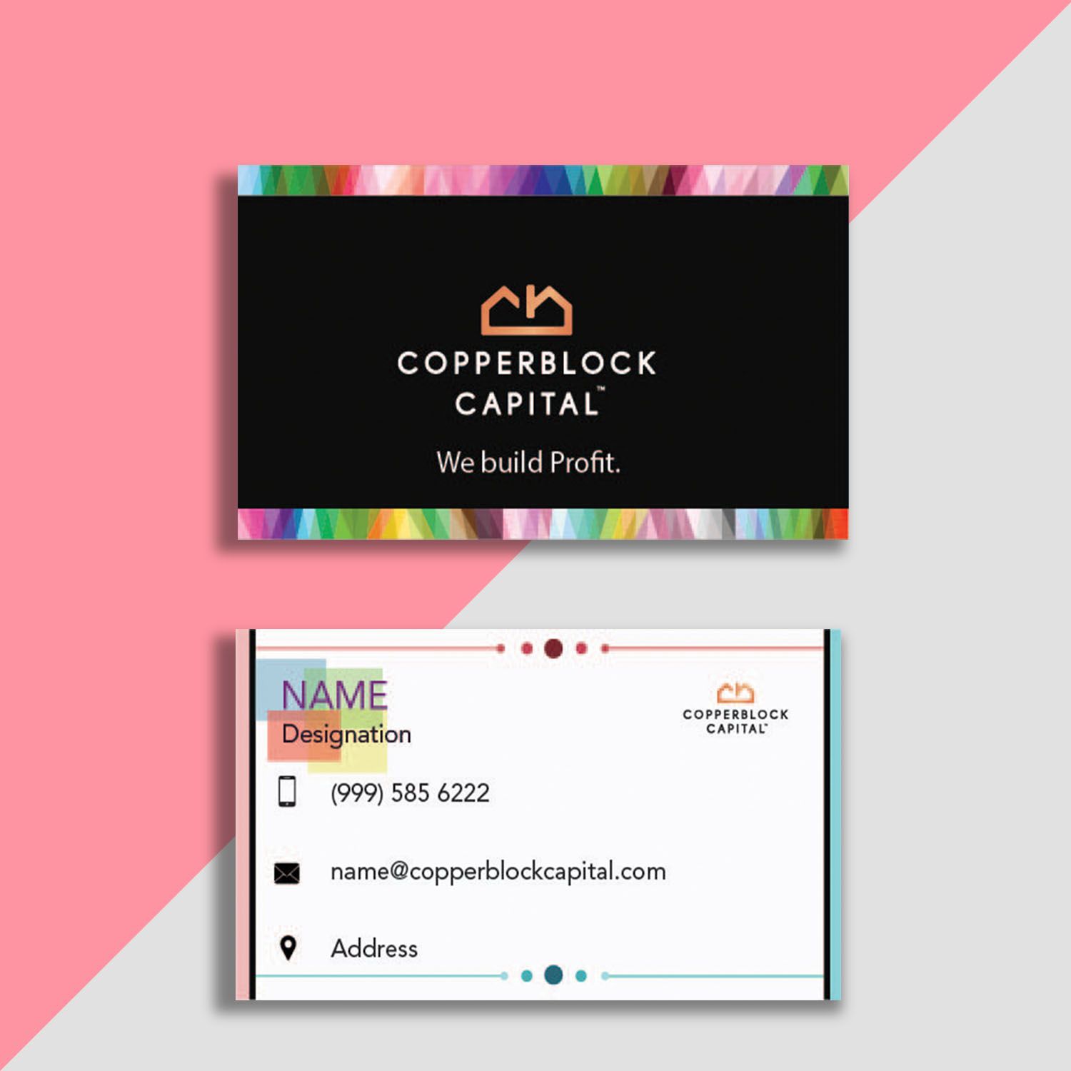 Business Card Design by Garima 4 for Copperblock Capital Corp. | Design #20385641