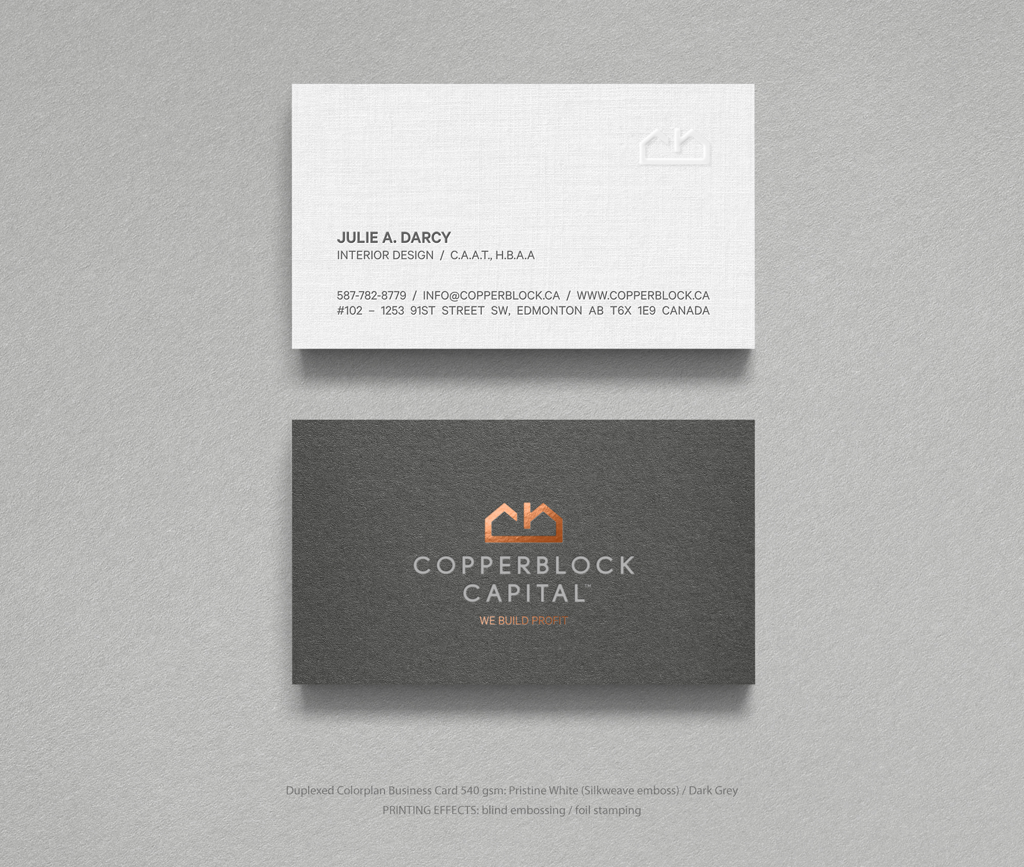 Business Card Design by logodentity for Copperblock Capital Corp. | Design #20326728