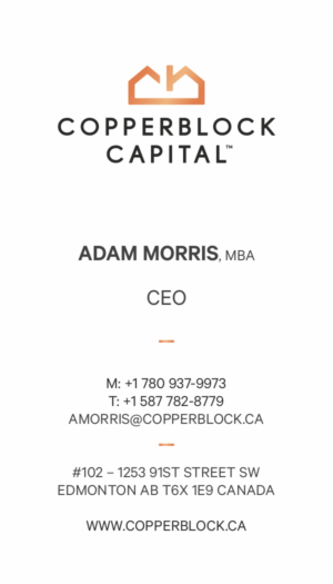 Business Card Design by logodentity for Copperblock Capital Corp. | Design: #20393532