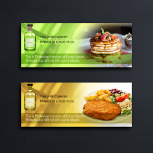 3 banners for  Organic Canadian Hemp Food Company Website | Banner-Design von yganess