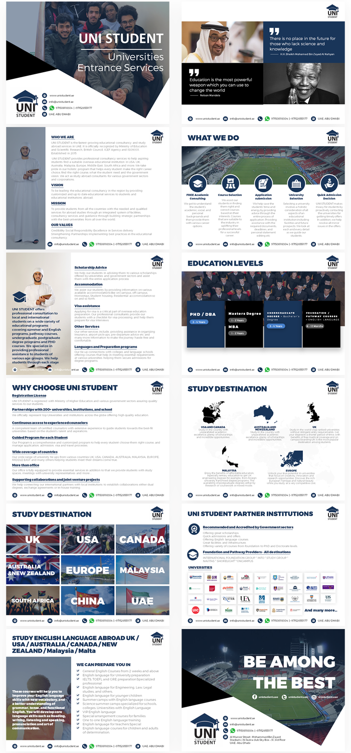 Design de PowerPoint par Imazing pour UNI STUDENT | Design #20348227