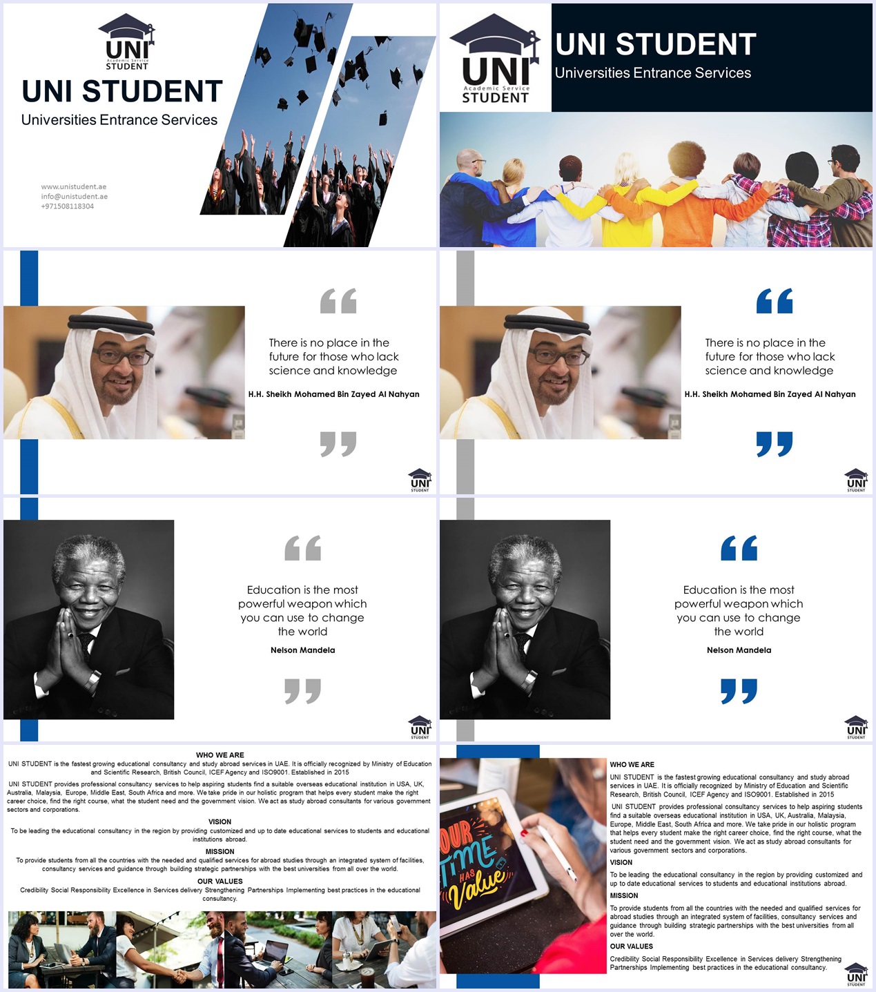 Diseño de PowerPoint por Rizia.K para UNI STUDENT | Diseño #20329974