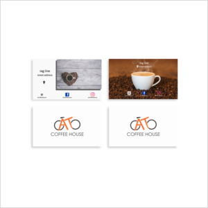 Coffee House With Cycling Theme Wants Business Cards | Diseño de Tarjeta de Presentación por zatsukiki