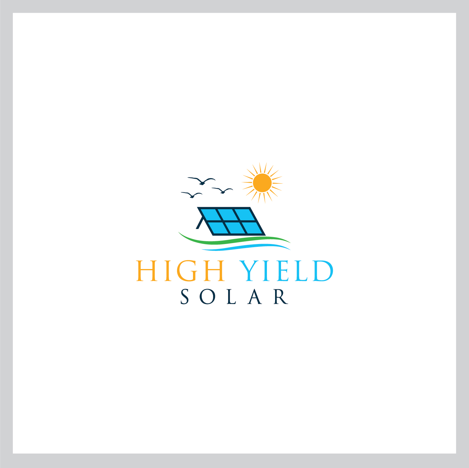 Logo Design by Deziners Zone for AES Tasmania Pty Ltd - High Yield Solar | Design #20331461