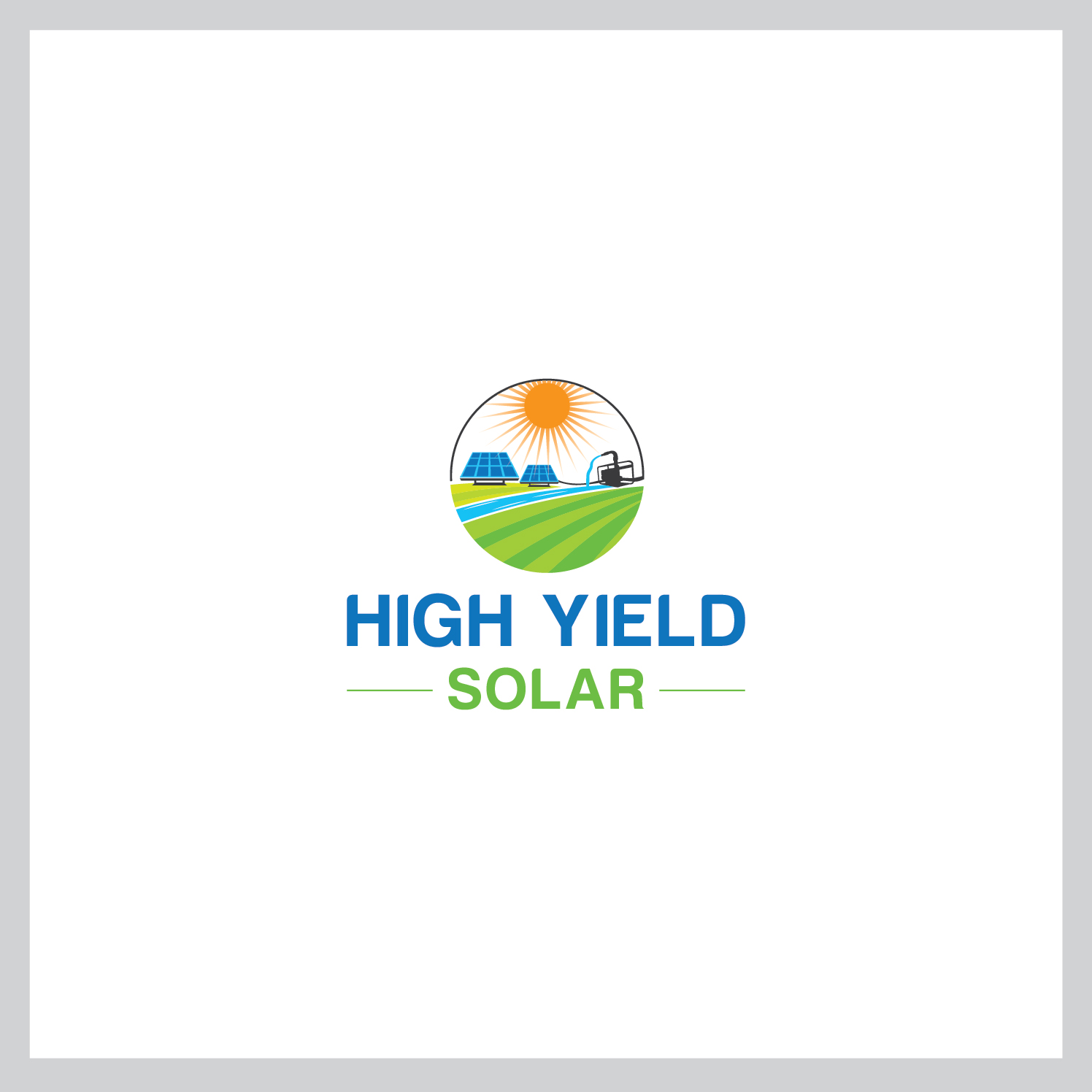 Logo Design by Deziners Zone for AES Tasmania Pty Ltd - High Yield Solar | Design #20331462
