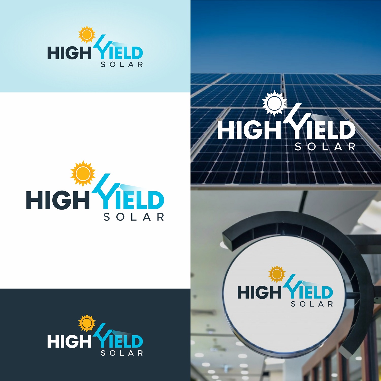 Logo Design by zatsukiki for AES Tasmania Pty Ltd - High Yield Solar | Design #20342012