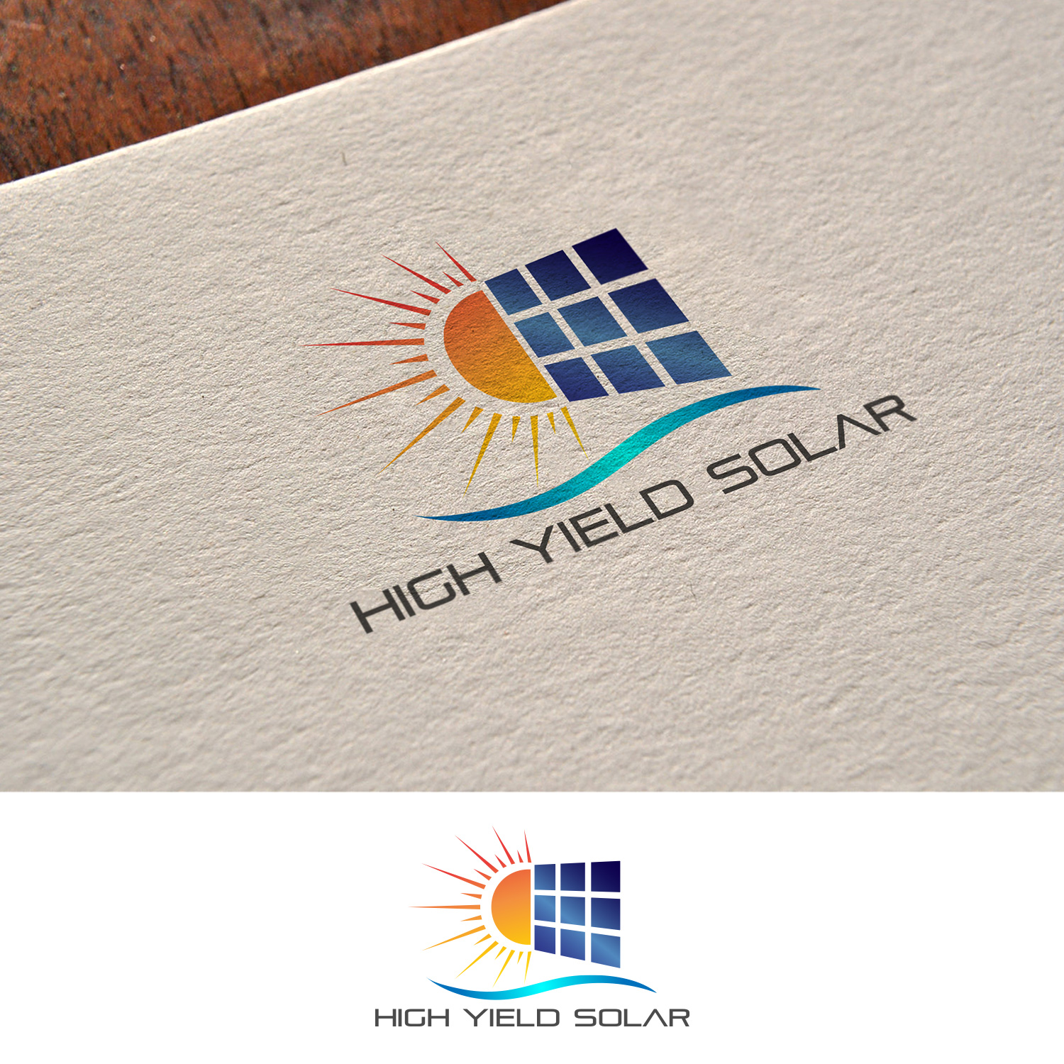 Logo Design by DesignDUO for AES Tasmania Pty Ltd - High Yield Solar | Design #20352622