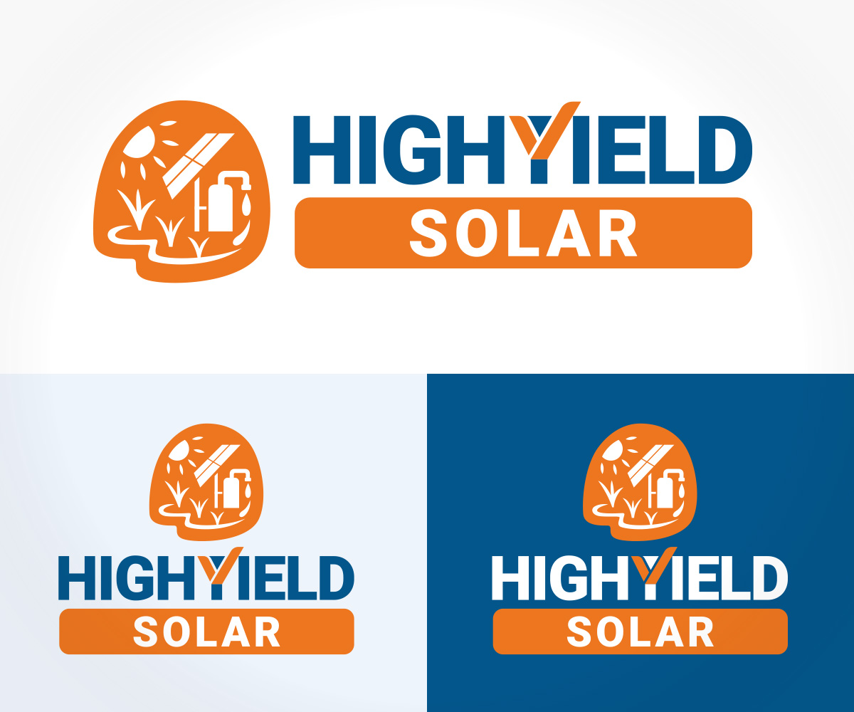 Logo Design by elbisnopser for AES Tasmania Pty Ltd - High Yield Solar | Design #20383294