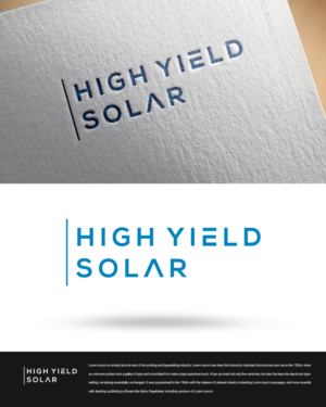 Logo Design by zingodesigns258 for AES Tasmania Pty Ltd - High Yield Solar | Design #20354230