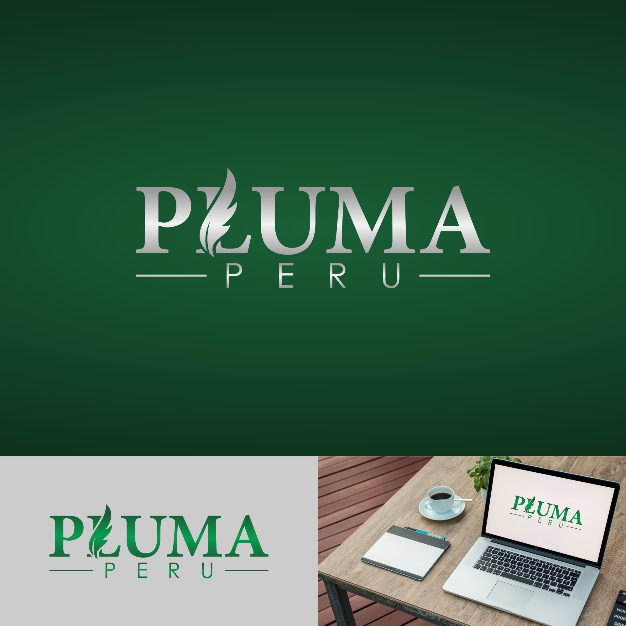 Logo Design by zatsukiki for Pluma Peru  | Design #20378961