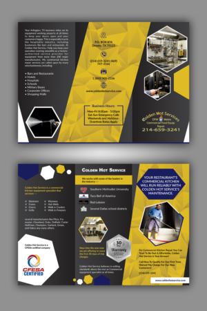 Colden Hot Service commercial equipment repair company | Flyer-Design von ecorokerz