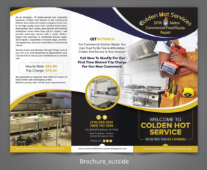 Colden Hot Service commercial equipment repair company | Flyer-Design von SAI DESIGNS