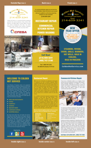 Colden Hot Service commercial equipment repair company | Flyer-Design von meet007