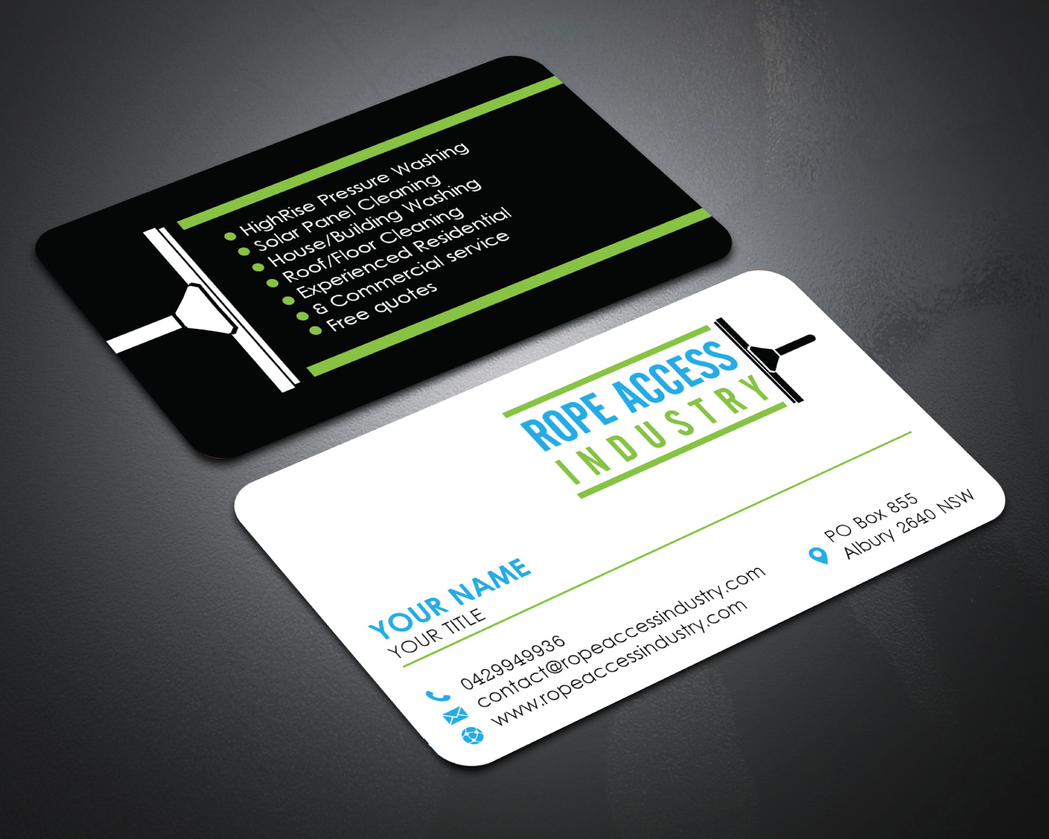 Business Card Design by LAXMI DESIGNHUB for Rope Access Industry | Design #20330397