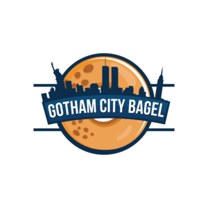 attached a file with block font, no need to distress font.  like the NY bagel logo, leave WTC twin towers, add empire state building and make statue of liberty larger. don't like scroll banner, some other banner background. its intended to be a fun design. | Design de Logo par ThiagoB