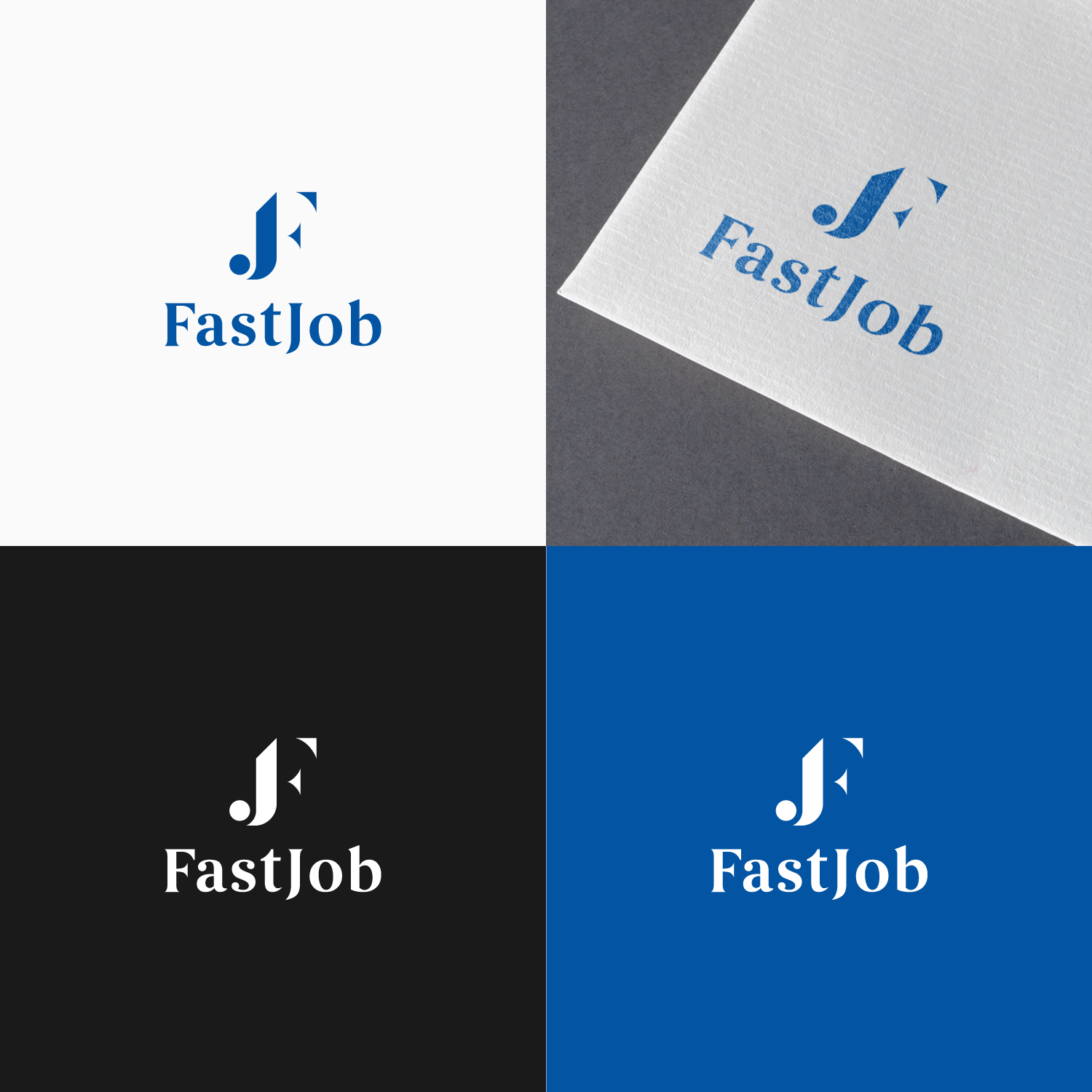Logo Design by SlashGrid for FastJob | Design #20942407