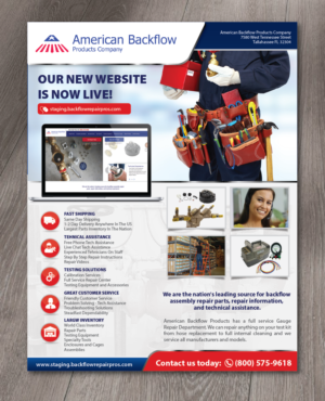 Flyer Design by alex989 for American Backflow Products Company | Design: #20383482