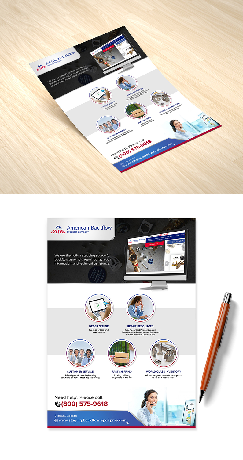 Flyer Design by creative.bugs for American Backflow Products Company | Design #20399979