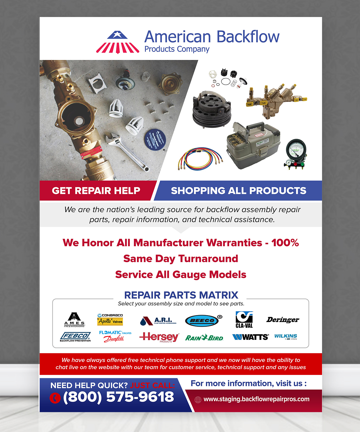 Design de Flyer par SAI DESIGNS pour American Backflow Products Company | Design #20361841