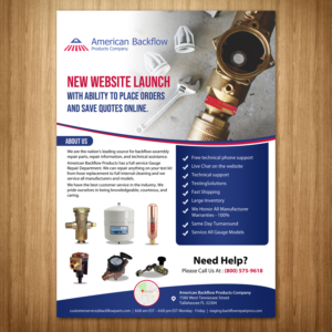Flyer Design by Schöpfer for American Backflow Products Company | Design: #20344598