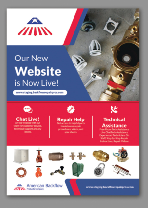Flyer Design by BLUE WINGS for American Backflow Products Company | Design: #20390570