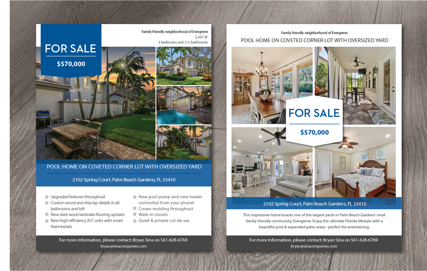 Diseño de Brochure por alex989 para Sina Companies LLC | Diseño #20339755
