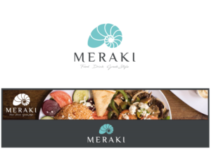 Meraki  - Food.  Drink.  Greek style | Logo Design by Nigel B