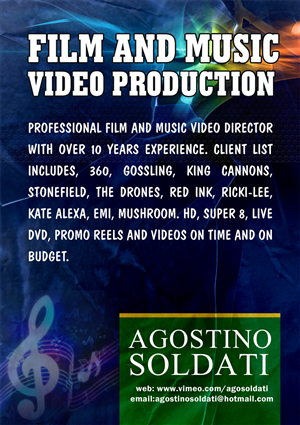 Agostino Music Video and Film Production | Flyer Design by webwinner