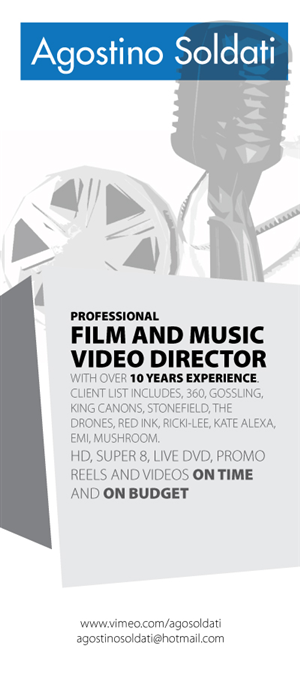 Agostino Music Video and Film Production | Flyer Design by Svetlin Angelov