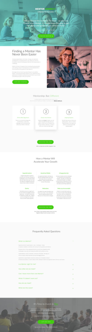 Re-design my 1-page website to be BETTER! | Web Design by DominicDesign