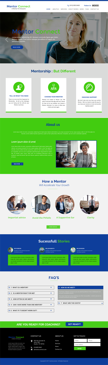 Web Design by chandrayaan.creative for The Guru Effect | Design #20368351