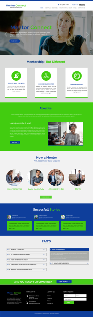 Web Design by chandrayaan.creative for The Guru Effect | Design: #20368351