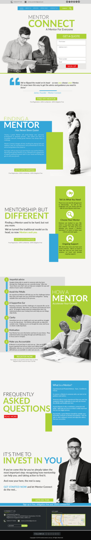Web Design by anirban.graphics16 2 for The Guru Effect | Design: #20344200