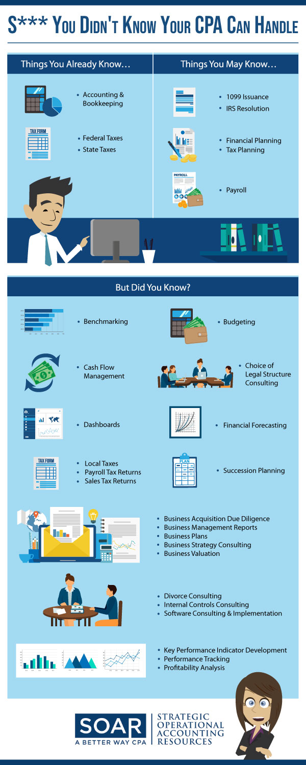 Infografik-Design von DesignerGuide für Chris Hervochon, CPA, CVA LLC | Design #20373130