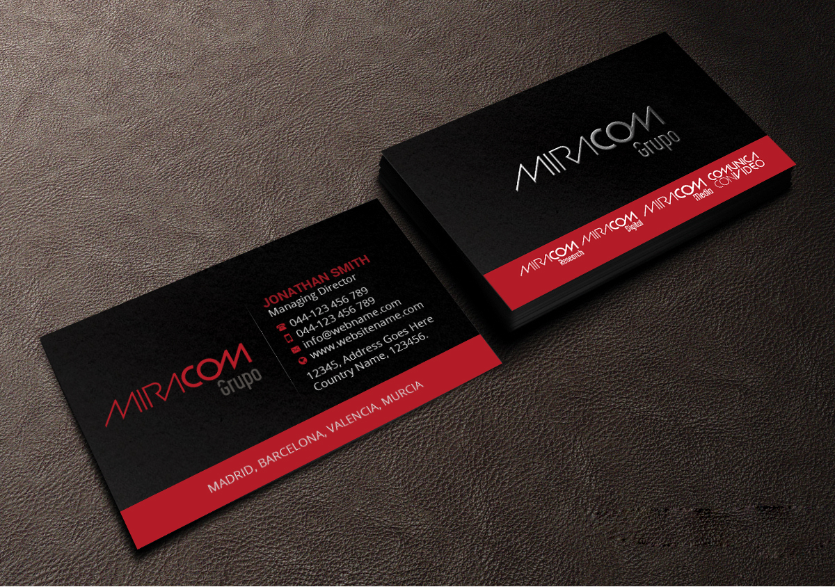 Diseño de Tarjeta de Presentación por Creations Box 2015 para Open Circuit Television Producciones S.L. | Diseño #20355815