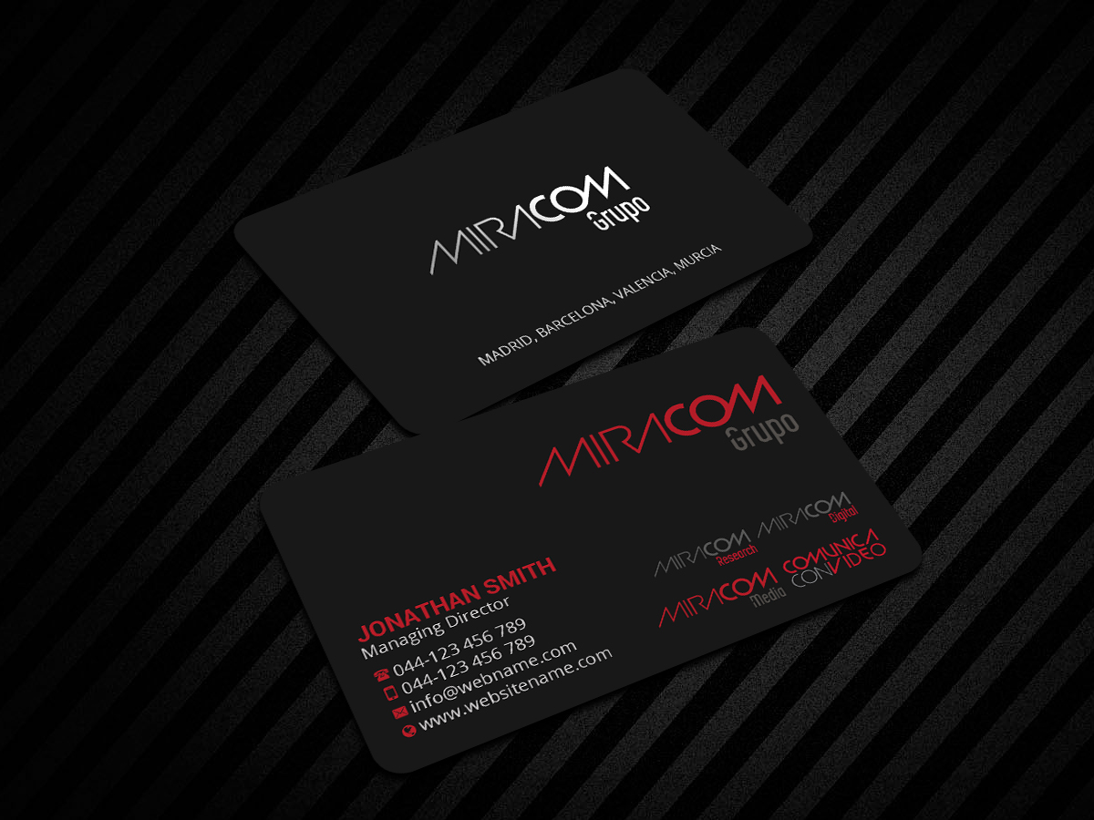 Diseño de Tarjeta de Presentación por Creations Box 2015 para Open Circuit Television Producciones S.L. | Diseño #20359089