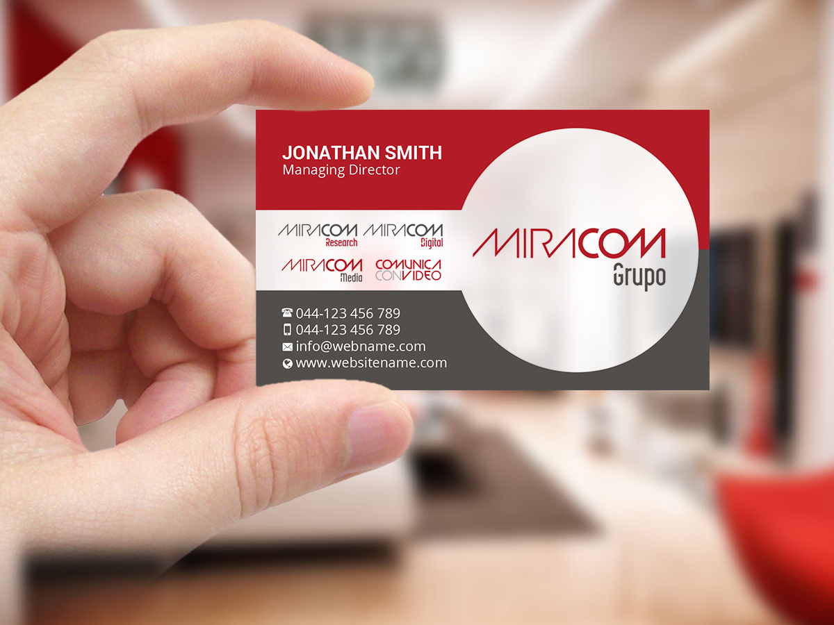 Diseño de Tarjeta de Presentación por Creations Box 2015 para Open Circuit Television Producciones S.L. | Diseño #20359097