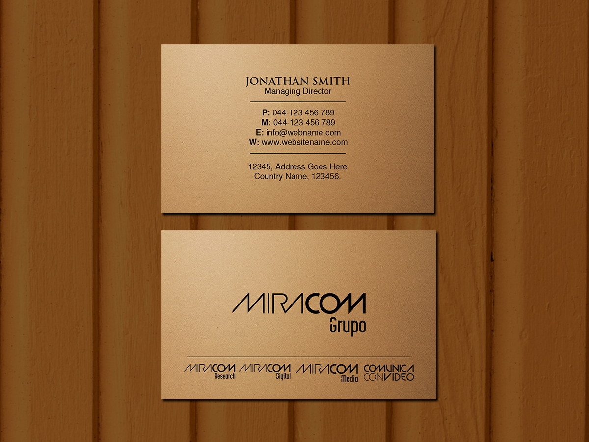 Diseño de Tarjeta de Presentación por Creations Box 2015 para Open Circuit Television Producciones S.L. | Diseño #20359098