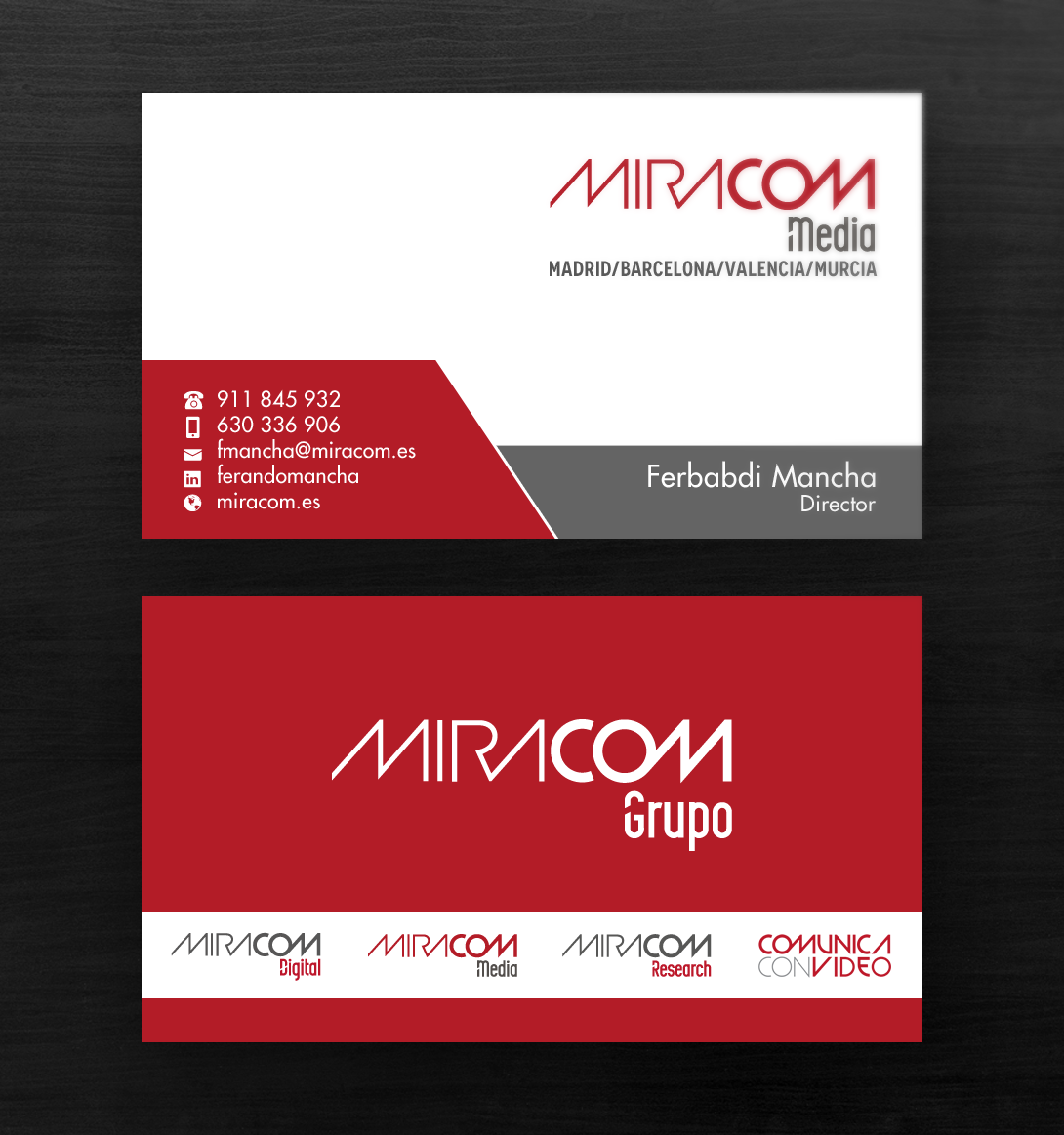 Diseño de Tarjeta de Presentación por Brand aid para Open Circuit Television Producciones S.L. | Diseño #20353074