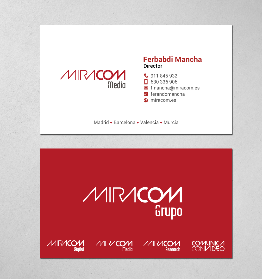 Business Card Design by chandrayaan.creative for Open Circuit Television Producciones S.L. | Design #20350023