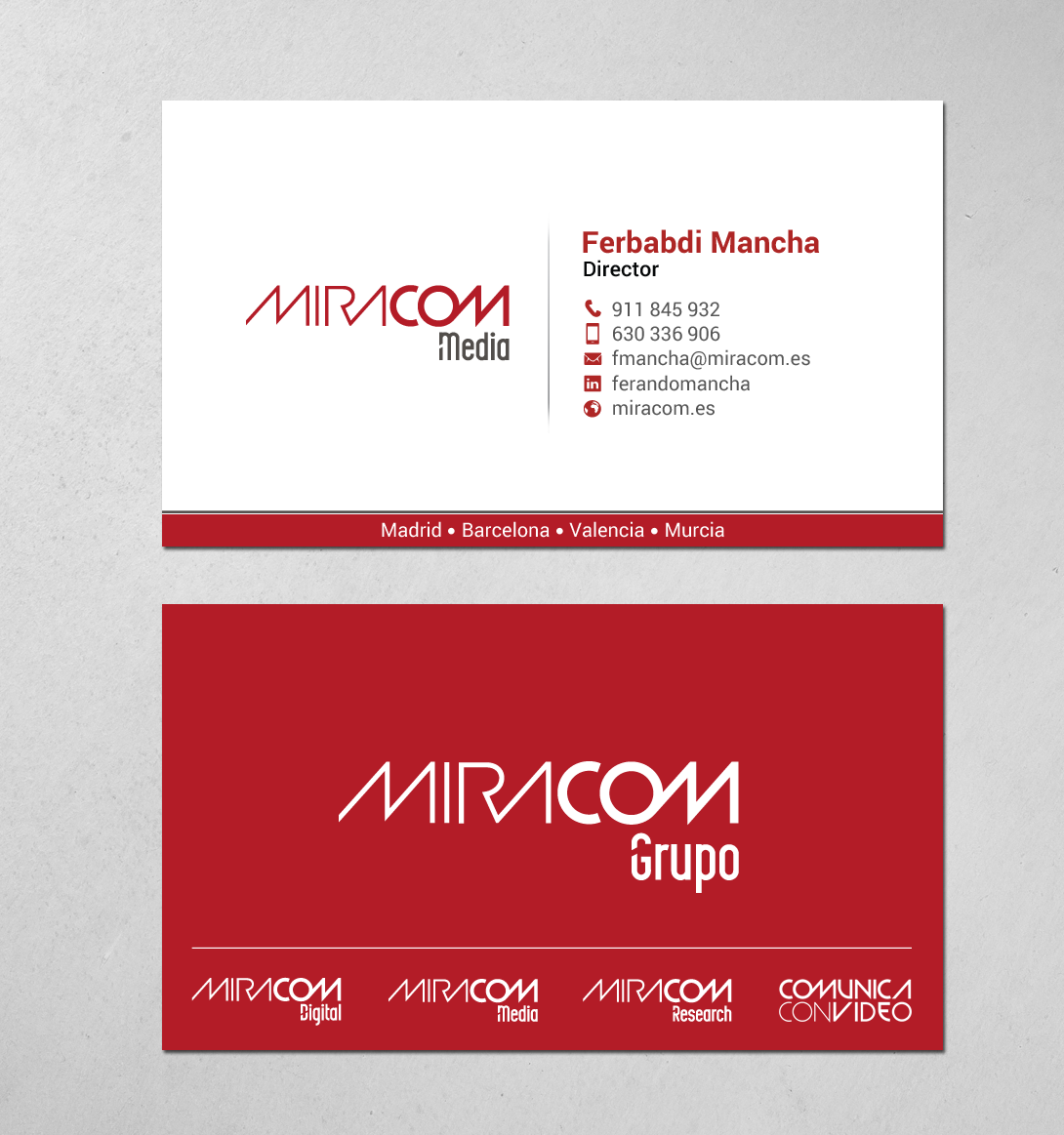 Diseño de Tarjeta de Presentación por chandrayaan.creative para Open Circuit Television Producciones S.L. | Diseño #20350024