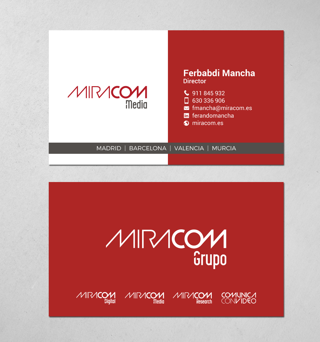 Diseño de Tarjeta de Presentación por chandrayaan.creative para Open Circuit Television Producciones S.L. | Diseño #20350028