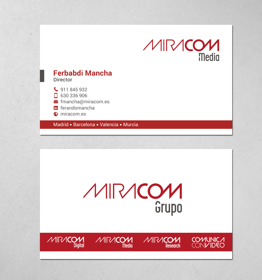 Diseño de Tarjeta de Presentación por chandrayaan.creative para Open Circuit Television Producciones S.L. | Diseño #20350030