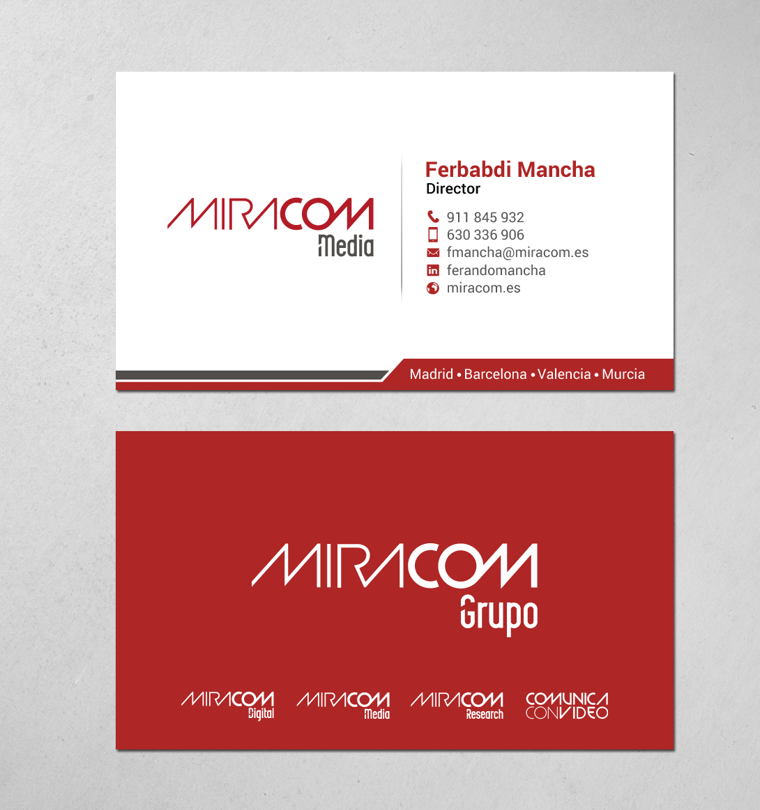 Diseño de Tarjeta de Presentación por chandrayaan.creative para Open Circuit Television Producciones S.L. | Diseño #20350032